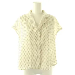 ロッソ ROSSO アーバンリサーチ エフバイ Fby 25SS ドットクロップド開襟ブラウス F アイボリー ブラック /DO ■OSのサムネイル