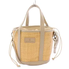 ルートート rootote ベビールー baby roo コンビバスケット 2WAY かごバッグ カゴバッグ ハンドバッグ ショルダーバッグ ロゴ ベージュ /BBのサムネイル