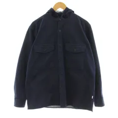 マッキントッシュフィロソフィー MACKINTOSH PHILOSOPHY デニムフーデッドシャツジャケット 長袖 ストレッチ 40 紺 ネイビー H1F77-711-28 /KUのサムネイル