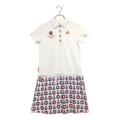 中古 レディース ルコックスポルティフ le coq sportif ワンピース M 白系 ホワイト マリン柄