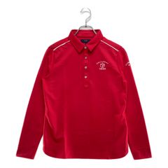 値下〉rough & swell レッド ポロシャツ L レディース 赤 長袖 - メルカリ