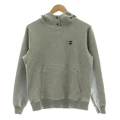 ビラボン BILLABONG ジャケット 上着 M グレー 長袖 スナップボタン付きフード ロゴ刺繍 /DU