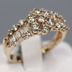 ☆0.8ct☆ハートダイヤモンド✨K18PGマーキースハーフエタニティリング 