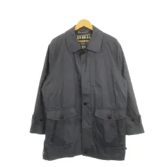 ダックス DAKS ステンカラーコート ジップ S 紺 ネイビー /AH9 ■GY63のサムネイル