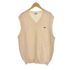 ラコステ LACOSTE ニット ベスト Vネック ロゴ刺繡 4 白 ホワイト ■ECD002のサムネイル
