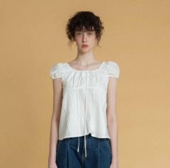 laubeblanc Cotton Tiered Volume Blouse - メルカリ
