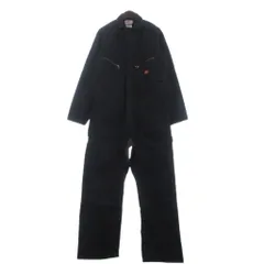 ディッキーズ Dickies つなぎ ジャンプスーツ 長袖 ロゴ 黒 ブラック 42 ■ECD001のサムネイル