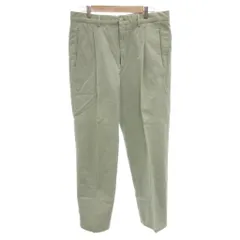 アルマーニ コレツィオーニ ARMANI COLLEZIONI チノパンツ L グリーン系 センタープレス ジップフライ /HW ■ECD002のサムネイル