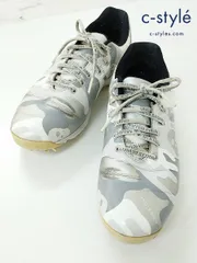 T458 [コラボ] MARK＆LONA ×ASICS マーク＆ロナ×アシックス ゴルフシューズ 24cm シルバー系 1112A006 レディース | ★