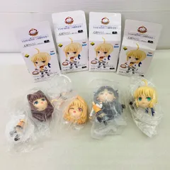 【中身未開封品】 【4点セット】 Fate/stay night 一番くじプレミアム TYPE-MOON ～10周年記念～ G賞 きゅんキャラ 蒼崎青子 アルクェイド・ブリュンスタッド 遠坂凛 セイバー バンプレスト BANPRESTO