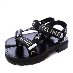 セリーヌ CELINE LEO STRAPPY レオ ストラッピー サンダル 42 黒 /KHのサムネイル