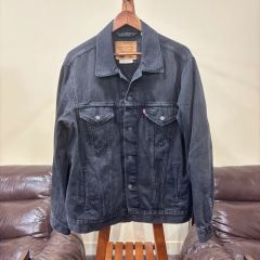 極美品◎L リーバイス 72334 後染めブラック デニムジャケット70506型