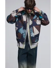 デジグアル メンズ アウター ジャケット・ブルゾン Desigual Mens Mosaic jacket Dark grey グレーのサムネイル