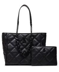 スティーブ マデン レディース バッグ トートバッグ キルティング レザー フェイクレザー Steve Madden Katt Faux Leather Quilted Tote with Pouchのサムネイル