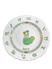 HEREND HVNGARY 2017 干支プレート 酉 18.5cm ハンドペイント ヘレンド