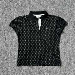 aeae ドット柄 半袖ポロシャツ 黒 - メルカリ