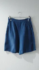 80-90’s Ralph Lauren USA製 Indigo Linen Shorts Women's:8のサムネイル