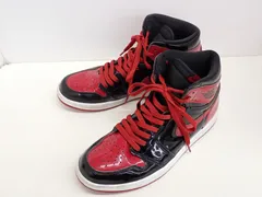 ★7223☆NIKE ナイキ AIR JORDAN 1 RETRO HIGH OG エア ジョーダン 1 レトロ ハイ 555088-063 ブレッド パテント スニーカー　27.5㎝