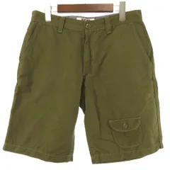 エフオービーファクトリー FOB FACTORY ショートパンツ ハーフパンツ コットンリネン カーキ Lのサムネイル