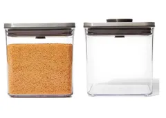 OXO オクソ ステンレス ポップコンテナ ビックスクエア ショート 1.5L 2個セット　3118300　密閉保存容器のサムネイル