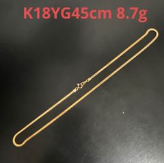 K18WG天然ダイヤモンド0.03ctリーフモチーフネックレス40cm 2.0g 地金 