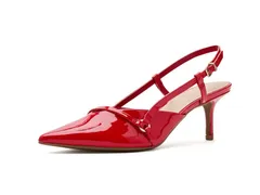 マークフィッシャー レディース シューズ ブーツ・レインブーツ Marc Fisher Arya Red Patent レッドのサムネイル