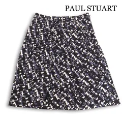 PAUL STUART ポール・スチュアート 通年★ 総裏 総柄 幾何学模様 フレア スカート Sz.6 レディースのサムネイル
