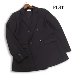 PLST プラステ 通年★アンコン  ダブル ジャケット Sz.L レディース 黒のサムネイル