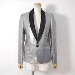 【未使用級✨】CELINE 　テーラードジャケット　エディ　36 ハンガー付き 美品 セリーヌ CELINE エディ期 ショールカラー タキシード ジャケット