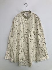 パラスパレス 小花柄Aラインシャツ ノーカラーチュニック○サイズ0 