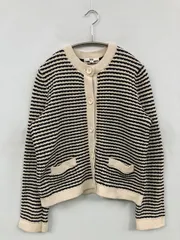UNIQLO ユニクロ カーディガン/ボレロ M ニット ボーダー柄 ミドル丈 長袖 レディース