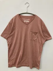 CIAOPANIC TYPY チャオパニックティピー Tシャツ/カットソー S ピンク 無地 ミドル丈 半袖 Vネック メンズ レディース