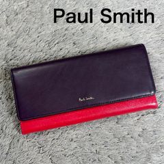 Paul Smith 長財布 ラウンドファスナー レッド コーラル 箱 カード