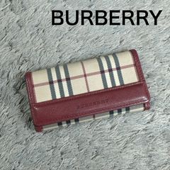 BURBERRY バーバリー 5連キーケース チェック柄 ボルドー - メルカリ