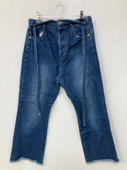 titivate ティティベイト デニムパンツ M ブルー クロップド・半端丈 無地 ワイド・ルーズ レギュラー ヴィンテージ ウエストゴム・紐 レディースのサムネイル