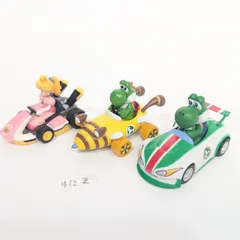 マリオカート プリンセスピーチ ヨッシー カートフィギュア 3台セット 箱なし 軽微なスレあり フィギュア グッズ