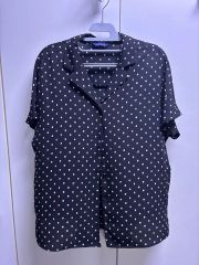 激レア 美品 フレッドペリー ドット柄 水玉 半袖シャツ ポリエステル 
