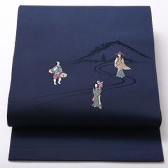 南蛮船 塩瀬 名古屋帯 お出かけ カジュアルコーデ カフェ巡り NO66