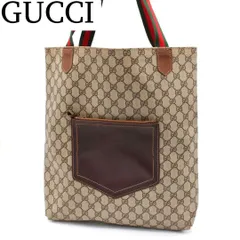 【良品】GUCCI シェリーライン GG柄 トートバッグ ヴィンテージ 茶色