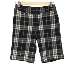 バーバリーブルーレーベル BURBERRY BLUE LABEL チェック柄ウールハーフパンツ レディース JPN：36 