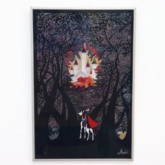 即日発送】藤城清治 Seiji Fujishiro 絵画 影絵アートフレーム 眠れる