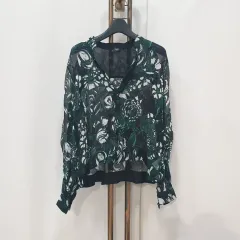 Club Monaco フラワー シルク ブラウス kk69741のサムネイル