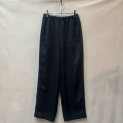 6 BEAUTY&YOUTH UNITED ARROWS ロク サテン イージー ワイドパンツ ブラック 36 レディース USED