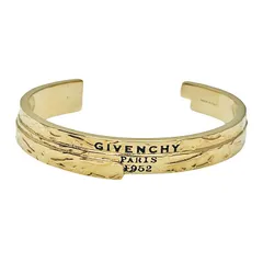 GIVENCHY ジバンシー ロゴテープ カフ バングル ブレスレット size=1 ゴールド レディースのサムネイル