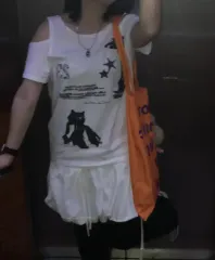 (1回着用)NACHE クマ プリント Tシャツ 白