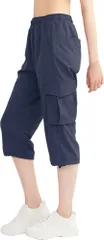 ジーフィット G-FIT カーゴカプリ パンツ GF-N306PP エアパン エアーパンツ ボトムス ヨガ ストレッチ ジム トレーニング ズボン 軽量 通気性 速乾 UVカット  GFN306PP NV ネイビーのサムネイル