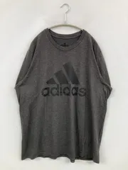 adidas アディダス Tシャツ/カットソー XL/TG グレー ミドル丈 半袖 クルーネック(丸首) メンズ レディース
