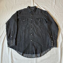 80s Wrangler ラングラー デニムウエスタンシャツ 70127BK ブラック 先