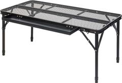 新品 ogawa 3ハイ&ローテーブル タフメッシュII 高さ3段階 耐熱 黒