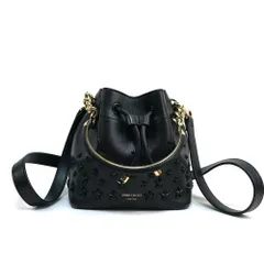 JIMMY CHOO BONBON BUCKET S AOR ジミーチュウ ショルダーバッグ ボンボン バケットレディース レザー スタースタッズ装飾 ハンドバッグのサムネイル